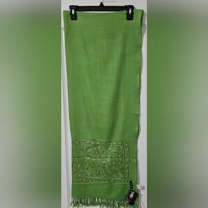 Cashmere Elegant Green Shawl